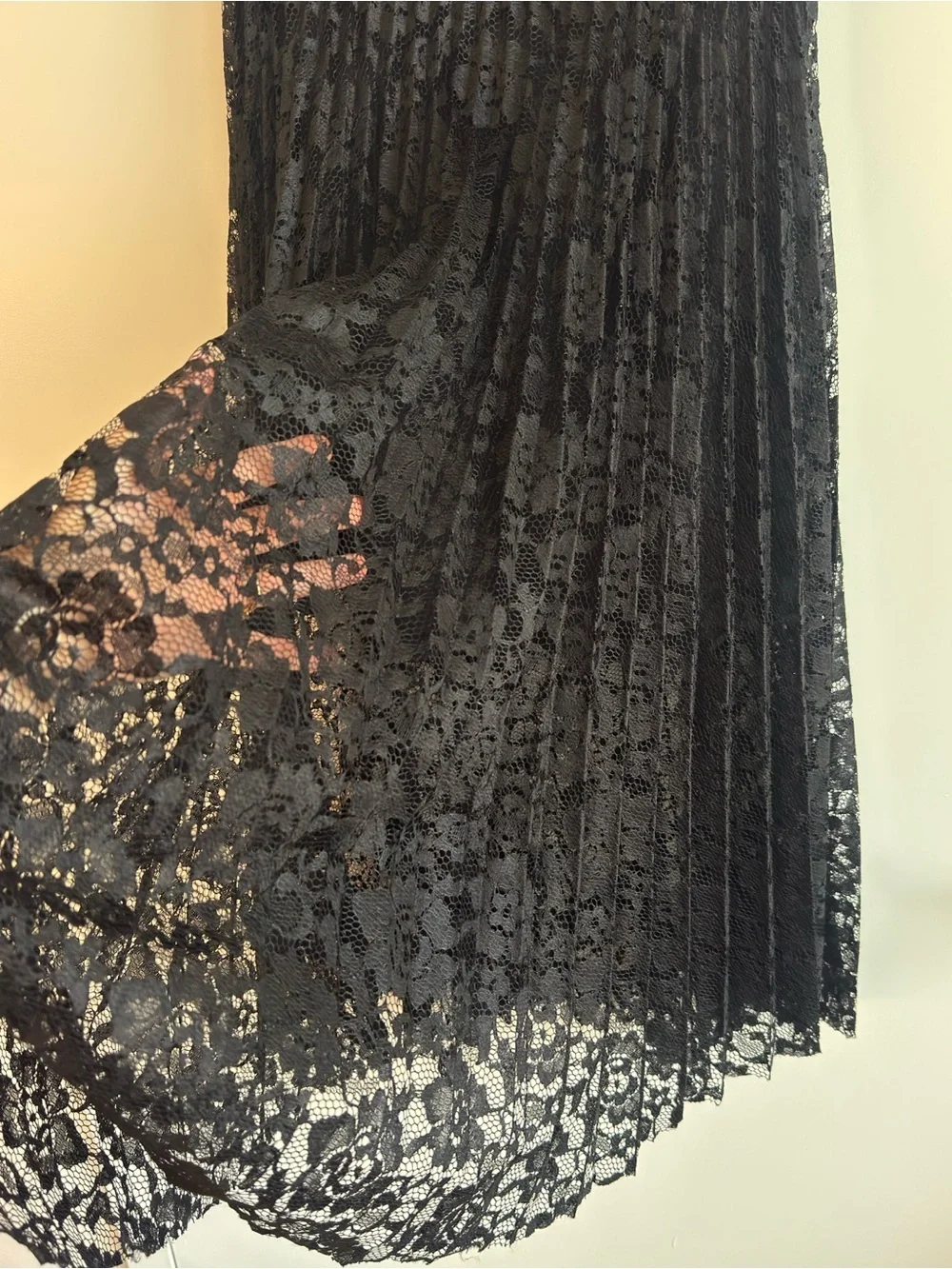 Free People Pretty Pleats Black Maxi Skirt Size 2